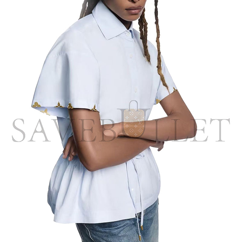 LOUIS VUITTON DRAWSTRING WAIST COTTON POPLIN SHIRT 1AGQMN